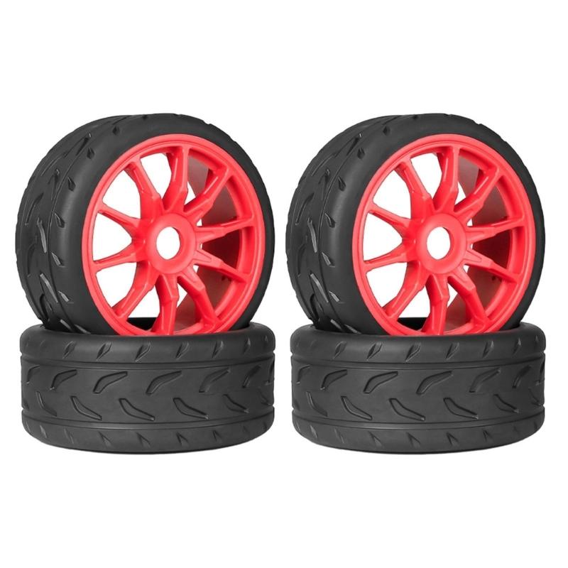 Set of 4 Remote Control Wheel Tires for Crawlers Car Model Rubber Wheel Tires for Remote Control Accessories