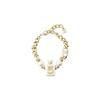 CHANEL Metal Resin Pearl Bracelets Women's Gold/Pearl White AB8479-B08260-NI490