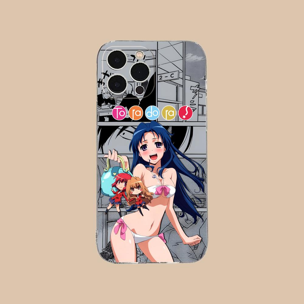Чехол для мобильного телефона Toradora Kawashima для iPhone 17 16 15 14 13 12 11 X XR XS Air Pro Max Plus Mini Прозрачный Цветной Чехол Роскошный
