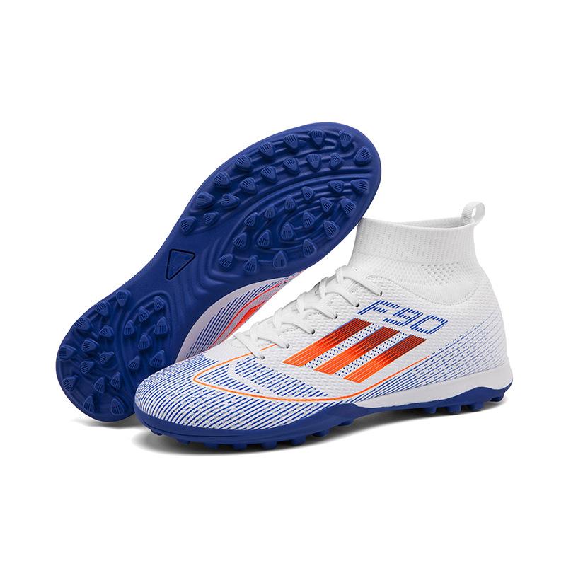 C Romecy Высокие Фрисби Обувь для футбола с искусственным газоном Мужские и женские шипы Сломанные шипы Студенческие детские кампусные игровые туфли