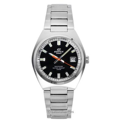 Edifice Analog нержавеющая сталь черный циферблат кварцевые часы EFB-109D-1AV 100M мужские часы