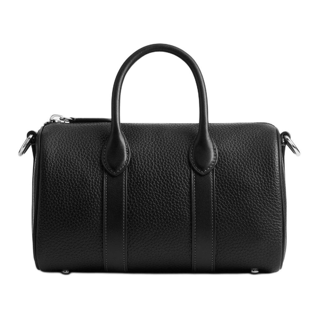 COACH Cow Leather Handbag Medium Unisex Black CCB83-BLK