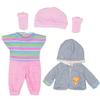 Doll Clothes Doll Clothes Set with Coat Blouse Trousers Hat and Socks for 36-43cm / 17Inch New Born Baby Dolls (No Doll)