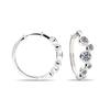 Ювелирные изделия из стерлингового серебра 925 пробы с кубическим цирконием, серьги-кольца Huggie на петлях для женщин-подростков