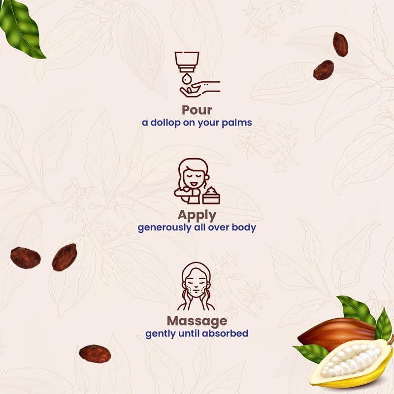 Yuthika Naturals Какао Мягкое Прикосновение Лосьон для Тела 100 мл Упаковка 1 для Увлажненной Гладкой Кожи