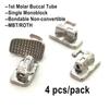 Dental Orthodontic Buccal Tubes 1st Molar Monoblock Tube MBT/ROTH 022 Single Slot Non-Conv Bondable Type Metal Dentist Materials