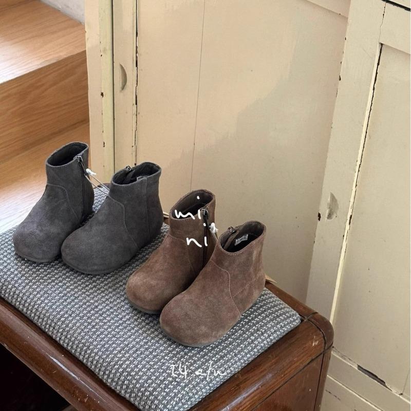 2024 New Children Shoes Fashion Toddler Casual Shoes Soft Soled Winter Cotton Boots Simple Anti Slip Barefoot Shoes Kids Tenis