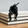 Креативная 3D-печатная фигурка ниндзя, украшение в японском стиле, сидящая скульптура воина, забавная статуя самурая, подарок, декор для рабочего стола