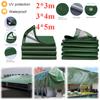 Зеленый брезентовый водонепроницаемый защитный солнцезащитный чехол, прочный брезентовый тент для кемпинга, уличный тент, парусный чехол для сада и заднего двора, дождевик