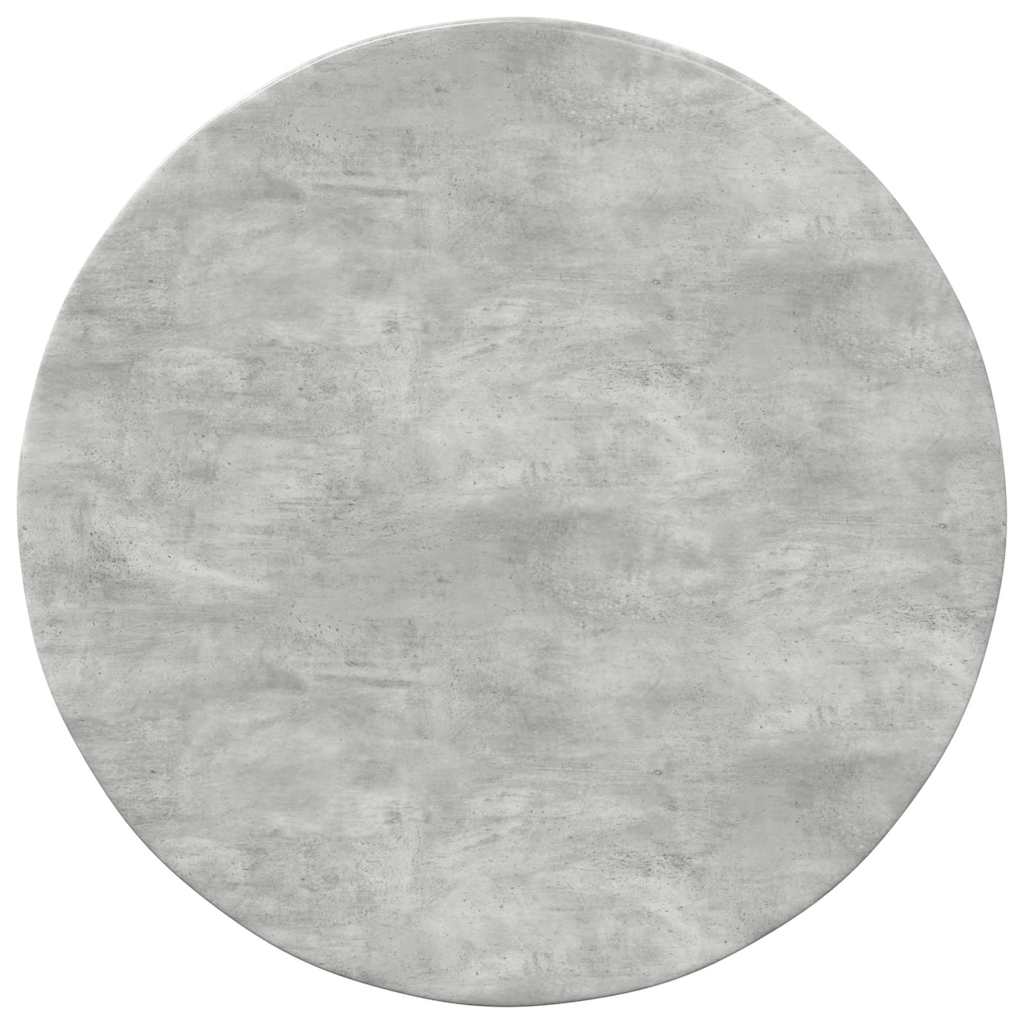 Tabletop Ø 50 x 1.5 cm Round Engineered Wood Concrete Grey
