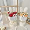 Rabbit Ears Crochet Flower Bouquet Handmade Flower Bouquet Artificial Flowers  for Mother's Day