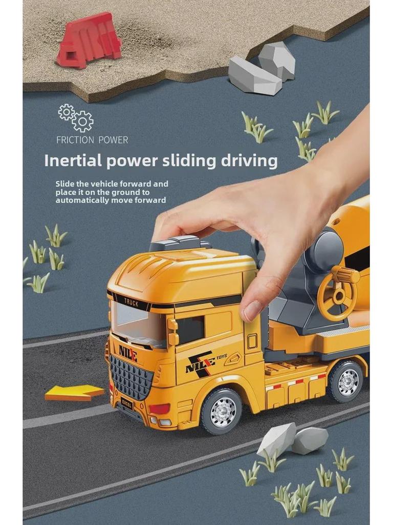 Большая игрушечная инерционная машина: Модели машин для инженерных и спасательных работ для мальчиков, транспортных, военных, пожарных и санитарных машин