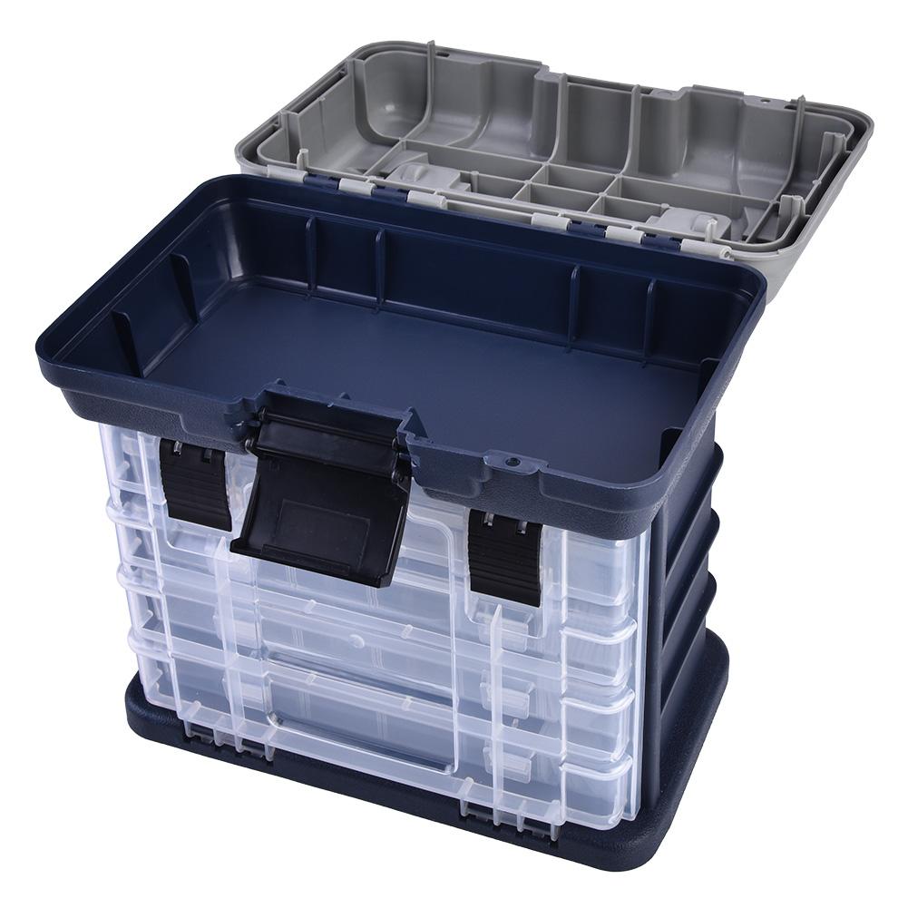 Многофункциональный 4-слойный контейнер для рыболовных снастей, инструментов, приманок, приманок, ящиков