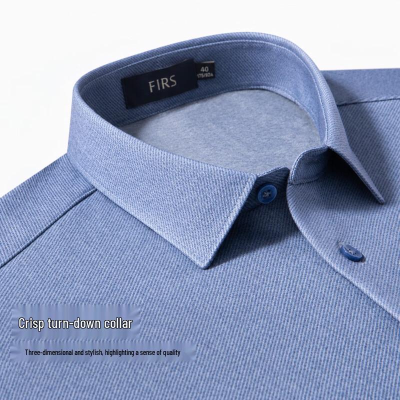 FIRS Men's Wool-Blend Fleece-Lined Thermal Casual Shirt