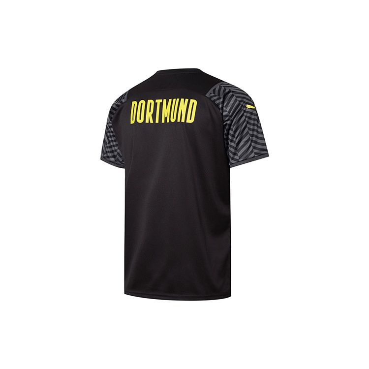 Puma Футбольный комплект BVB Away Training с коротким рукавом, мужской, спортивная одежда, черный 759057-04
