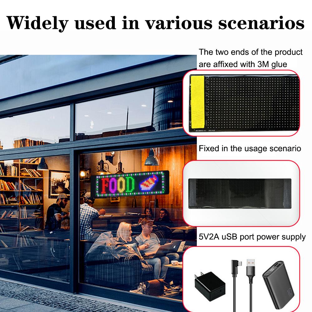 Гибкий светодиодный дисплей BT APP светодиодная матрица пиксельная панель ночник для автомобильного магазина отель бар автомобильный светодиодный знак универсальный DIY программируемый