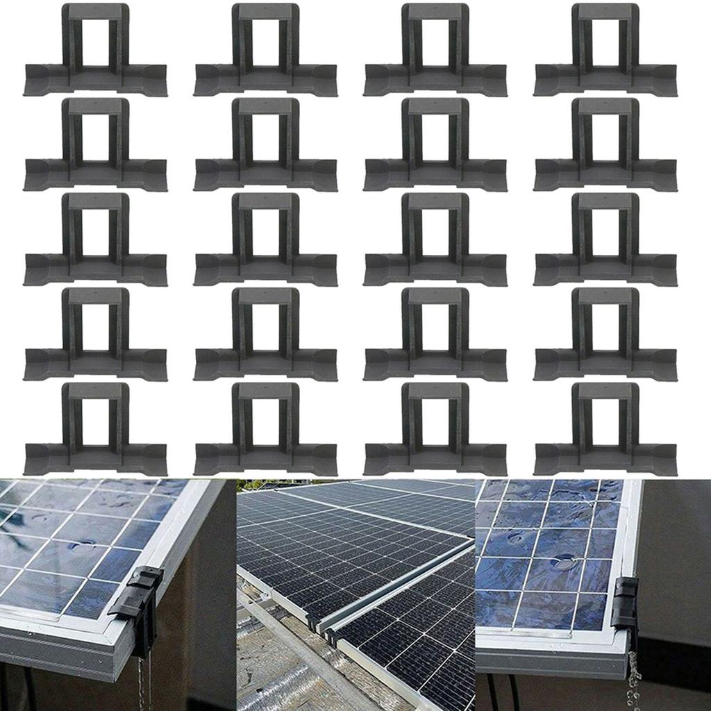 20 шт. зажимы для слива воды из солнечной панели, чистящие зажимы для слива воды из фотоэлектрических модулей