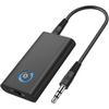 Bluetooth 5.2 Adapter Audio Receiver Transmitter 2 In 1 Mini Wireless Receiver with 3.5mm Audio Cable, Dual Link for PC, TV, Car, Home Stereo, Speaker
