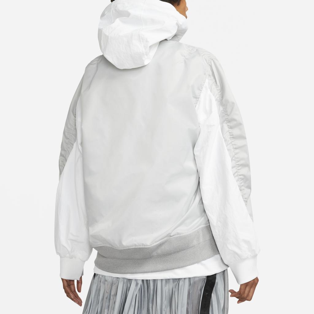 Nike Женская куртка-бомбер x Sacai Layered Grey Fog, женская верхняя одежда CV5686-097