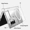 Case for Samsung Galaxy Z Fold 7 Case Hard PC Back & TPU Frame, Transparent Premium Shockproof Bumper Phone Cover - Magnetic