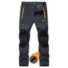 TACVASEN Winter Ski Pants Mens Warm Thermal Waterproof Pants Fleece Lined Trousers Outdoor Hiking Mountain Work Pants Windproof