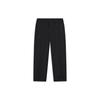 Li Ning Sports Lifestyle Series Solid Color Straight Leg Fleece Warm Loose Knit Sweatpants Men Bottoms Black AKLT901-1