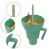 Popcorn Drink Cup Stadium Tumbler with Snack Bowl 2 In 1 Snack Drink Cup with Straw Leakproof Snack Cup Reusable Cinema Beverage Popcorn Cup