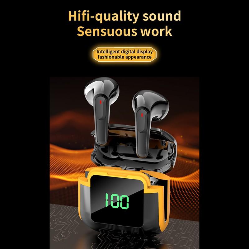 По-настоящему беспроводная Bluetooth-гарнитура, наушники с качеством звука Hi-Fi, HD-вызовом, сенсорным управлением, чехлом для зарядки, мини-вкладышами-вкладышами для игр