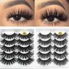 Eye Makeup Wispy Flared Fluffy False Eyelashes Crisscross Eye Lash Extension 3D Faux Mink Hair