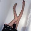 Сетчатые носки Mesh Big Net Hot Drill Fishnet Socks Glittering Ins Internet Celebrity Pantyhose Black White