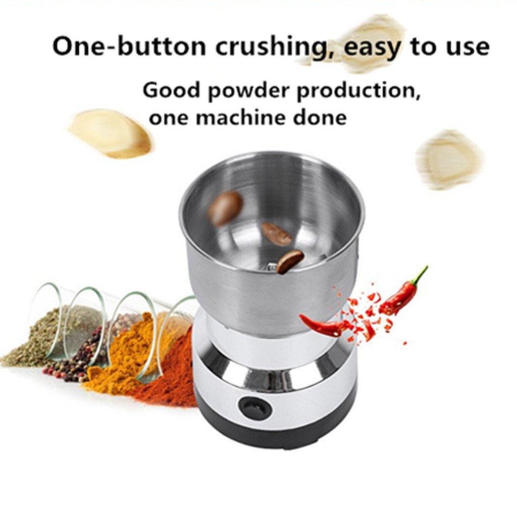 Coffee Grinder With Detachable Blade System For Fresh Beans And Spices Preparation