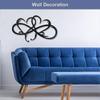 Heart Metal Wall Decoration, Infinite Double Heart Steel Wall Decoration, Personalized Love Wall Logo, Family Outdoor Bedroom Art Decoration, Annivers