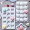 Силиконовые формы для выпечки в форме сердца для французского десерта, мусса, выпечки, помадки, конфет, мармелада, украшения торта, форма для выпечки
