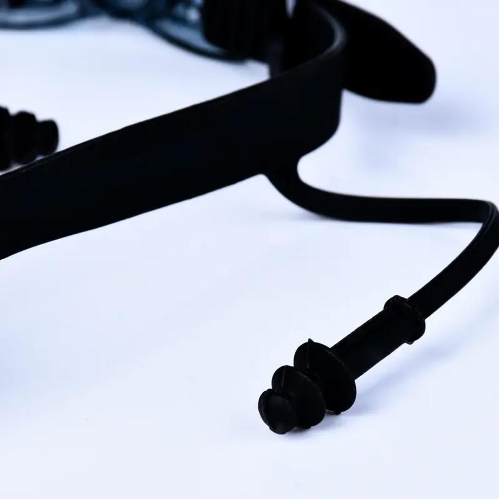 1 шт., взрослые плавательные очки HD, плавательные очки, непромокаемые силиконовые беруши, большая оправа, защита от запотевания, профессиональная водонепроницаемая защита ушей