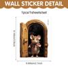 3D Mouse Hole Corner Line Sticker Pvc Self-adhesive Wall Sticker