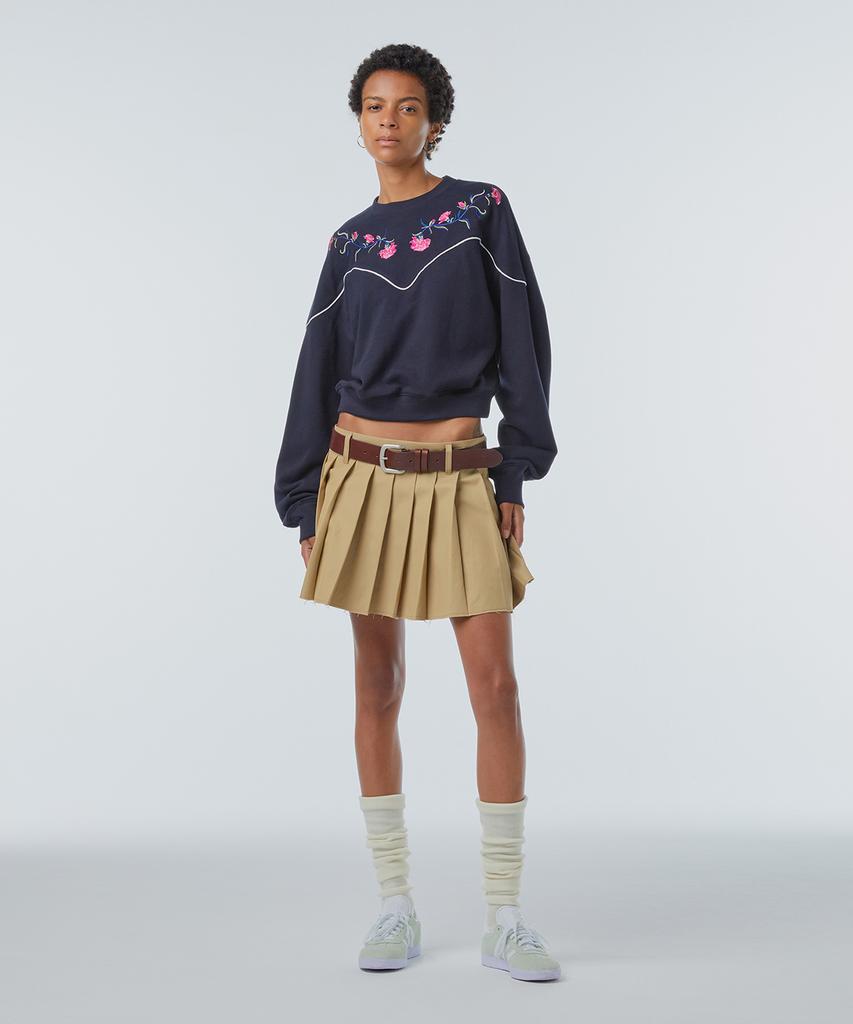 INSTANTFUNK Western Embroidered Sweatshirt - Navy