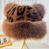 Cold Fluffy Fur Bucket Hat Warm Plush Fisherman Hat New Berets  Women