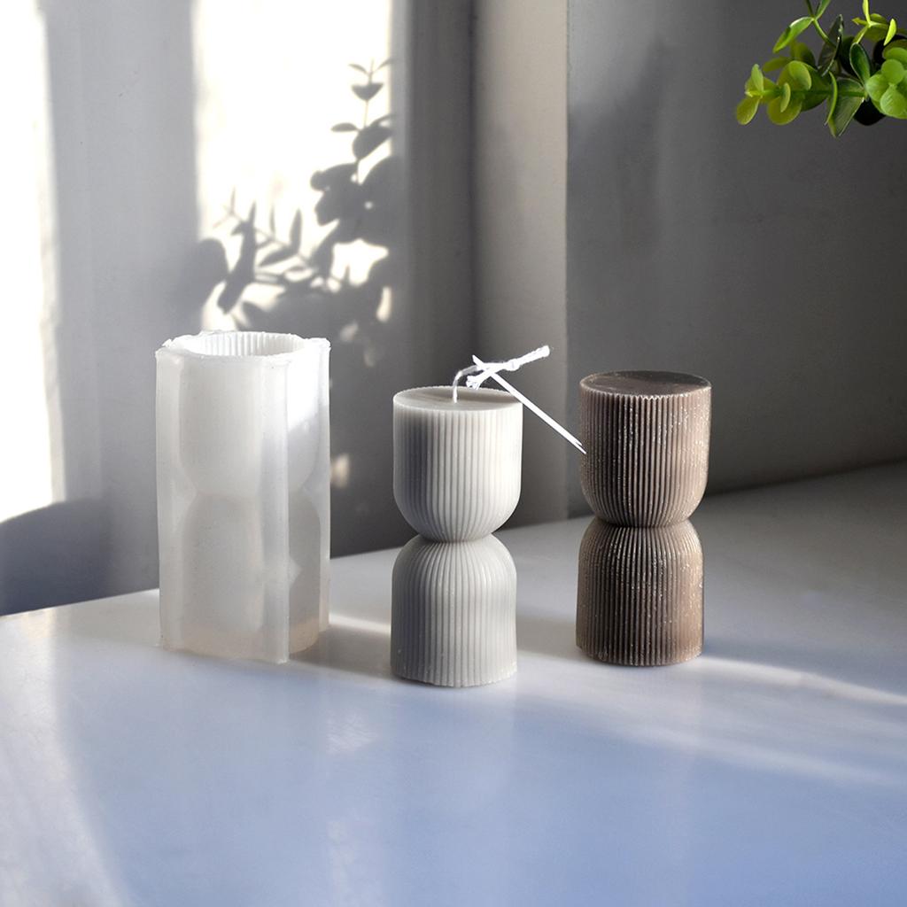 Cylinder Candle Molds Silicone Mold for Candle Making Reusable Candle Resin Epoxy Mould Casting Molds DIY Silicone Mould