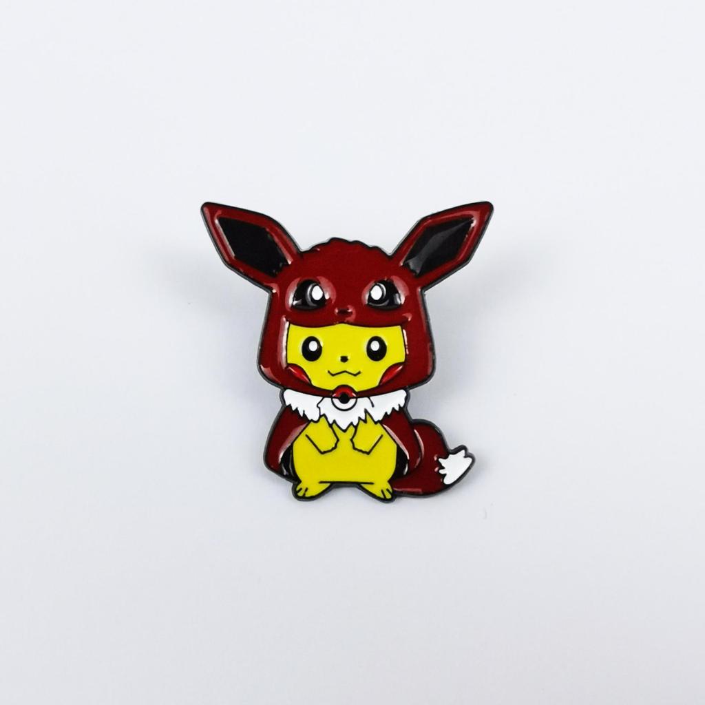 Pokémon Anime Merchandise: Cute Eevee Headband & Pikachu Brooch Backpack Badge