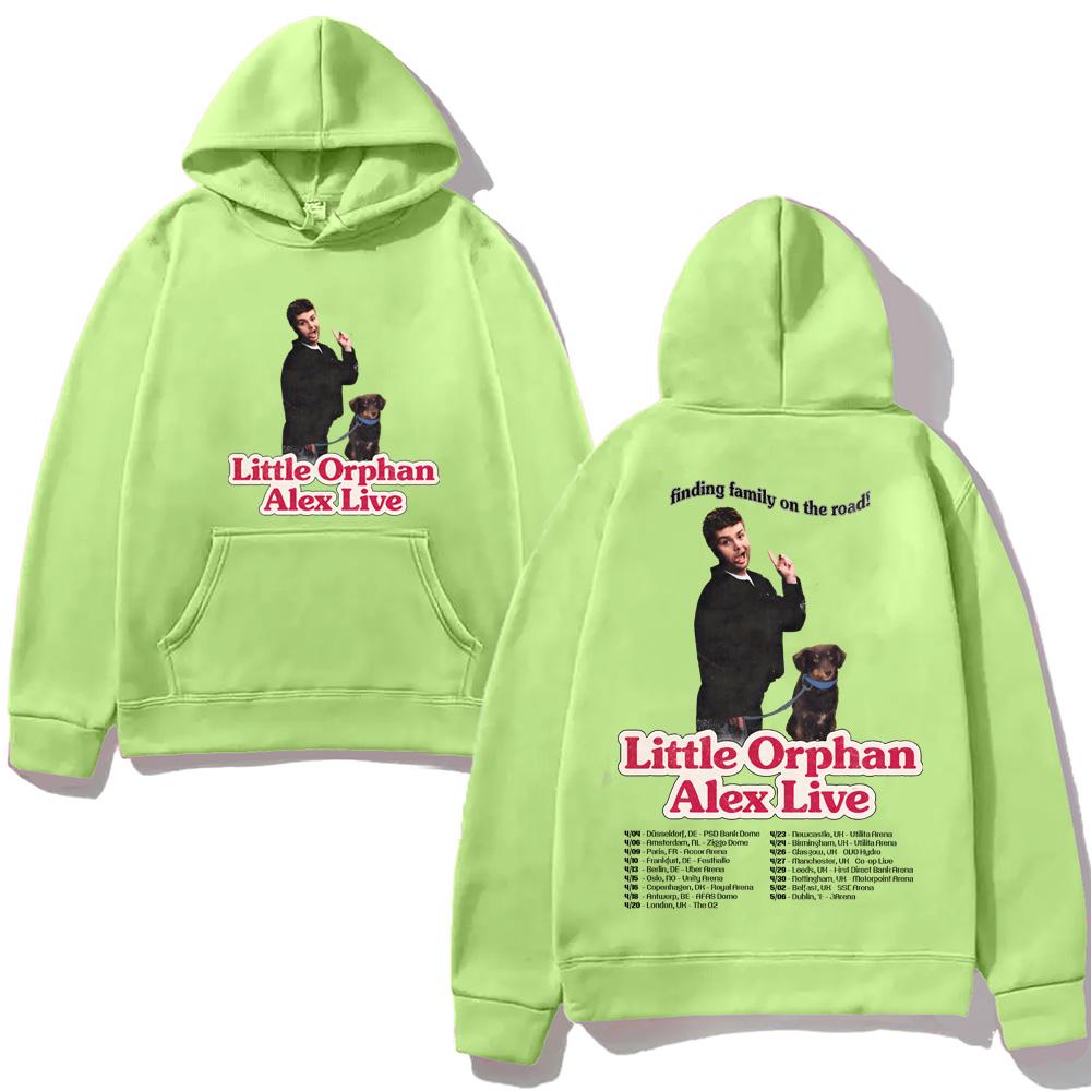 Alex Warren-2026 European Arena Tour Hoodie Casual High Quality Cartoon Print Sweatshirt with Hooded Fleece Comfortable Hoody