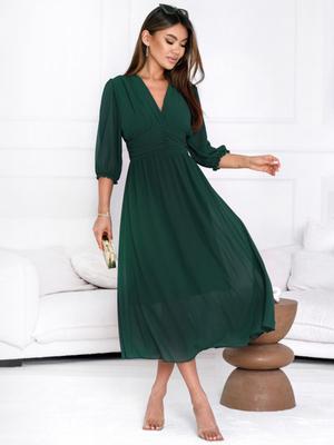 2025TEMU Осеннее элегантное платье-свинг с высокой талией PJ0264