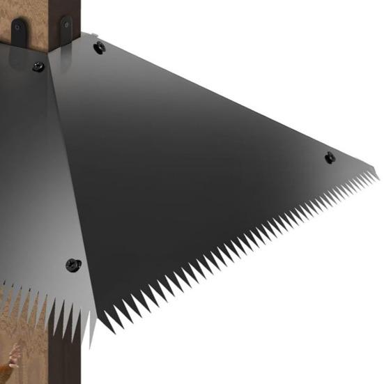 Защитный экран от белок, крепление на столбе, металлический ограничитель от белок, наружный квадратный экран от белок для защиты подвесных кормушек и домиков