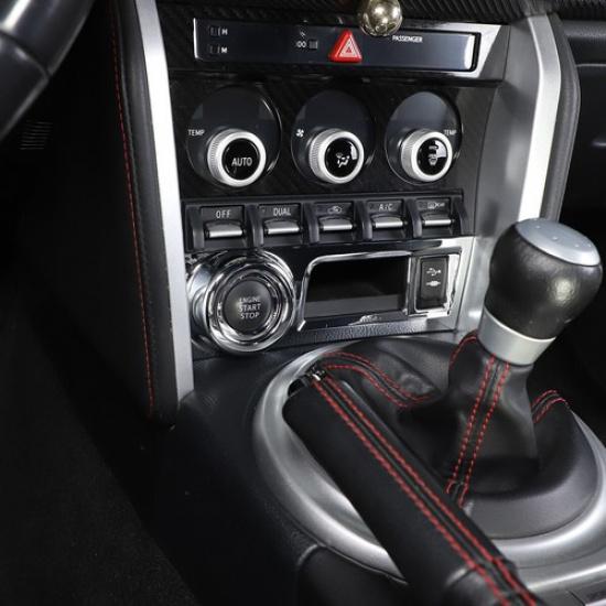 Серебристая накладка на кнопку Start-Stop из ABS-пластика для Subaru BRZ Toyota 86 Scion FR-S