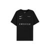 Спортивная одежда Футболка с логотипом Swoosh с круглым вырезом и коротким рукавом Мужские топы Черные DH0030-010