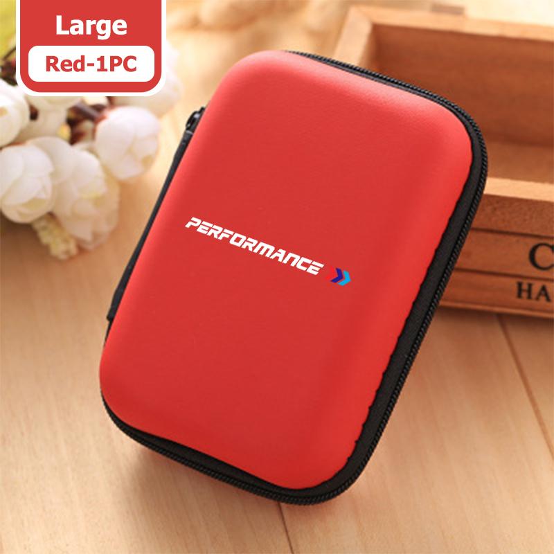 XZFG7 Car Organizer EVA Storage Earphone Cable Case Bluetooth Bag For BMW Performance Alpina iX7 X1 X2 M3 M6 X3 X4 X5 X6 E62