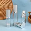 15/30/50Ml Uv Silver Lotion Bottle Empty Vacuum Pump Bottles Portable Facial Cream Foundation Airless Bottle Cosmetics Spray