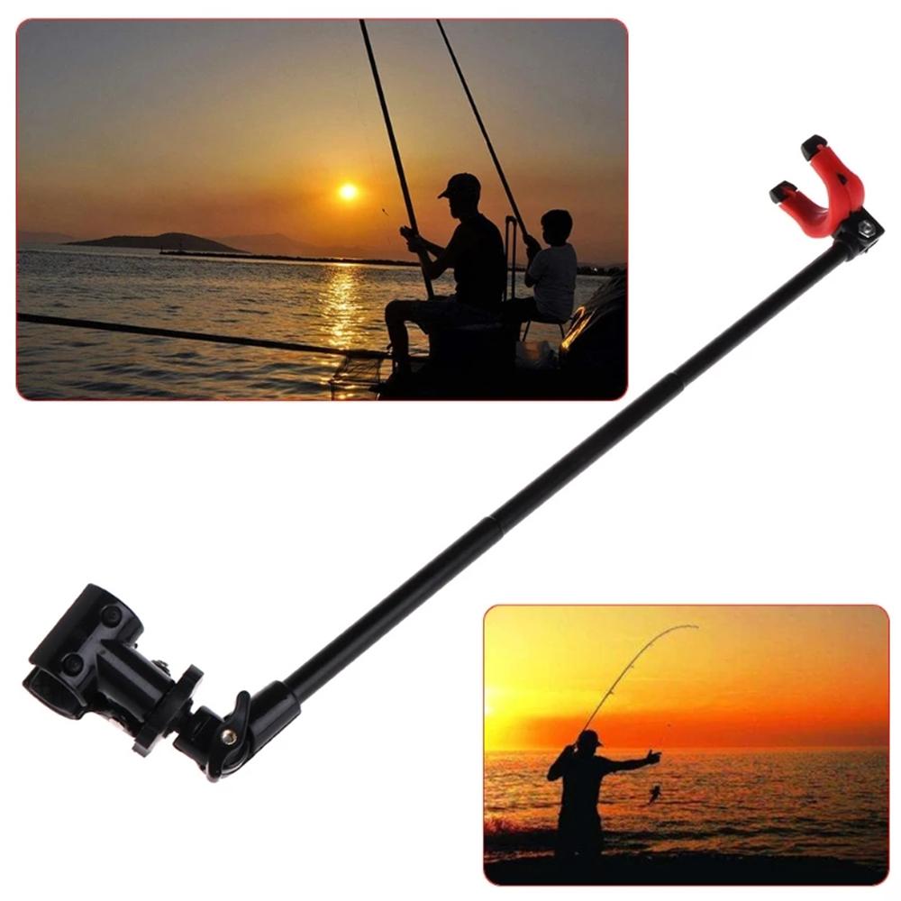 Adjustable Telescopic Extend Bracket Fishing Rod Holder Pole Rack Pole Stand