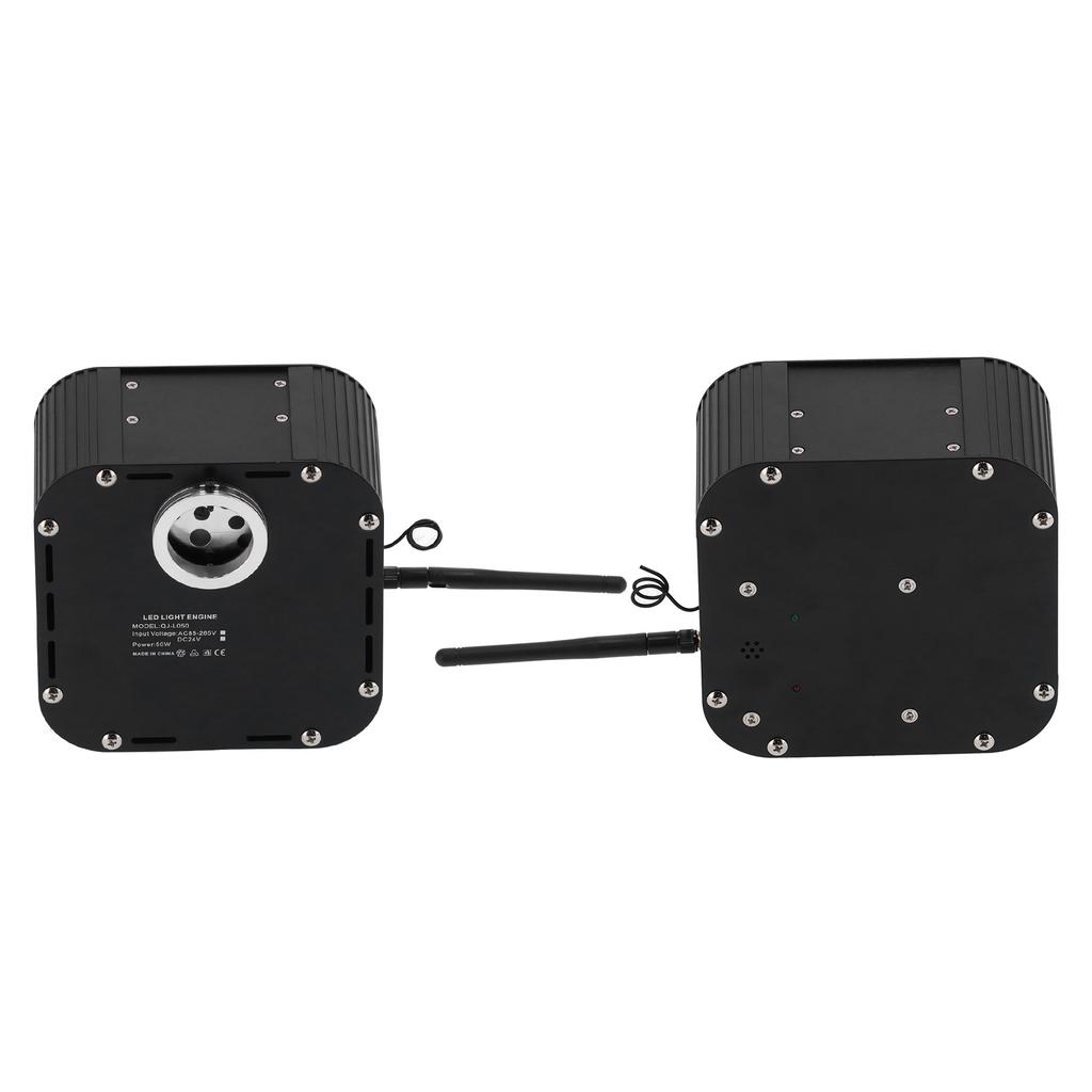 Светодиодный RGBW комплект оптоволоконного освещения 50 Вт с сенсорным контроллером, управление по Bluetooth/приложению, для внутренней отделки, Великобритания