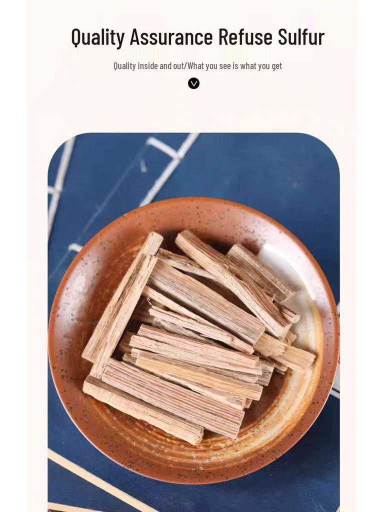 Authentic Natural Agarwood Herbal Medicine 500g - Agarwood Strips, Silk, and Powder with Sandalwood.