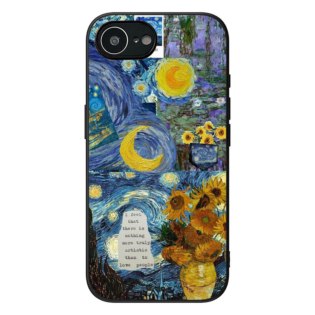 Чехол с подсолнухом и Звездной ночью Ван Гога для Motorola Moto Edge 50 30 Fusion 40 NEO Ultra Pro E14 G20 E15 G35 G84 G13 G53